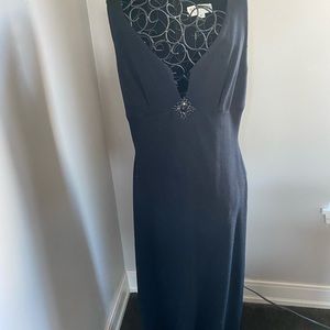 St John Evening Black Gown Size 6